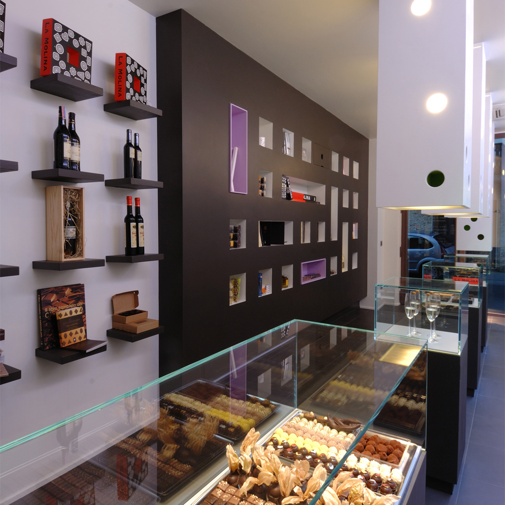 choccole: progetto d'interior e design per un nuovo locale adibito a cioccolateria a Castione della Presolana