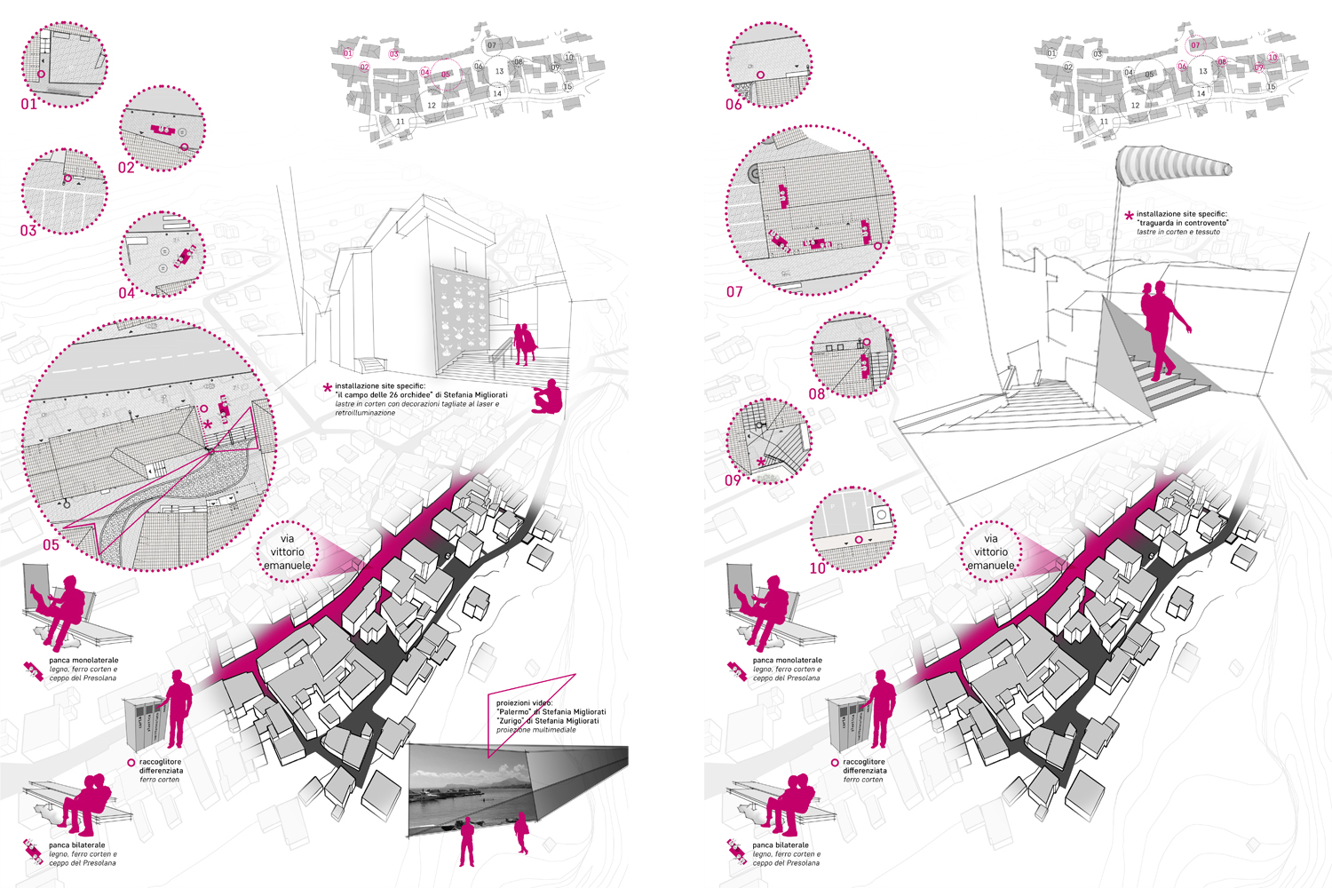 progetto urbano per il rinnovo del centro storico di Castione della Presolana