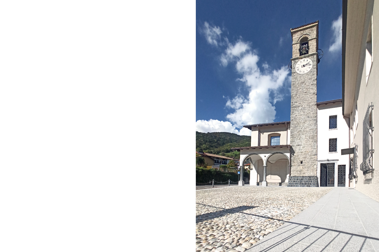 san maurizio: progetto di restauro per la sistemazione del sagrato, delle facciate, delle coperture e della torre campanaria della Chiesa di San Maurizio e della casa parrocchiale per la Parrocchia di Colzate.