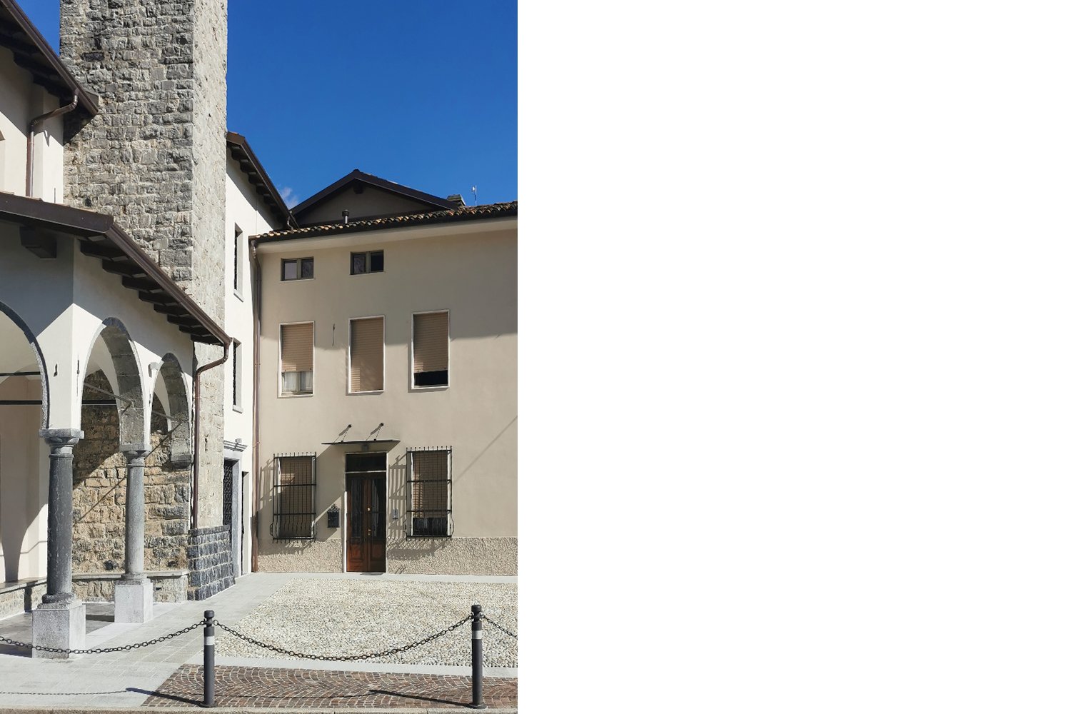 san maurizio: progetto di restauro per la sistemazione del sagrato, delle facciate, delle coperture e della torre campanaria della Chiesa di San Maurizio e della casa parrocchiale per la Parrocchia di Colzate.